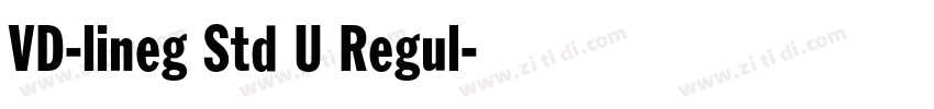 VD-lineg Std U Regul字体转换